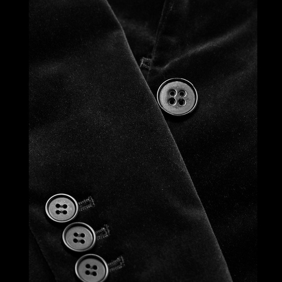 THEORY Single Breasted Velvet Blazer - 00 - Picture 4 of 9